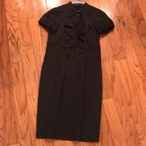 The Limited black ruffled shirtdress  - size 6
